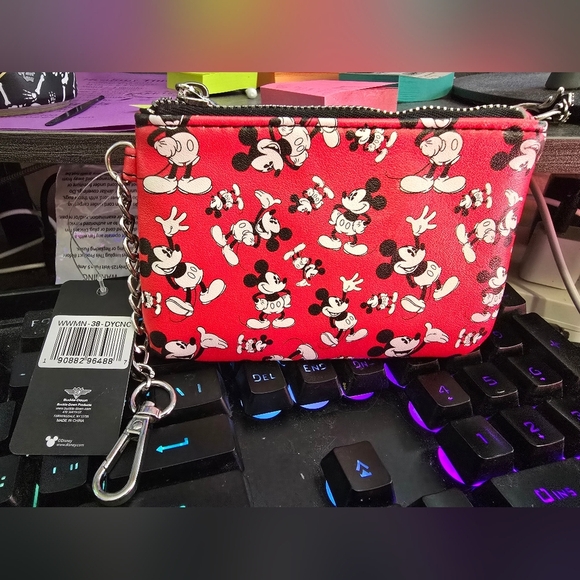Disney Red and Black Mickey Mouse Wallet - Picture 2 of 2
